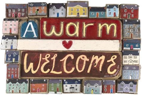 A Warm Welcome Greetings Card End Of Line Driftwood Designs
