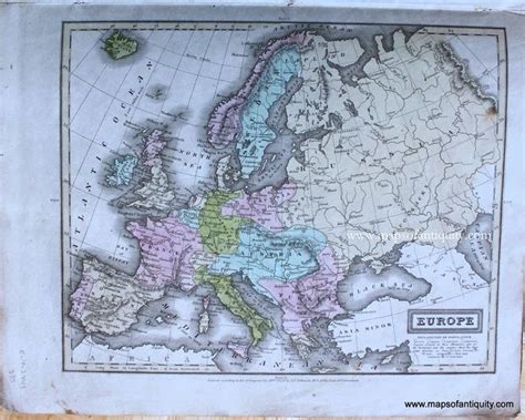 1830 Europe Antique Map In 2022 Antique Map Europe Map Antique Maps
