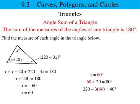 A parallelogram is a quadrilateral with opposite find the measures of the unknown angles in the quadrilateral below. PPT - 9.2 - Curves, Polygons, and Circles PowerPoint ...