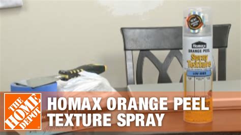 Homax Orange Peel Texture Spray The Home Depot Youtube