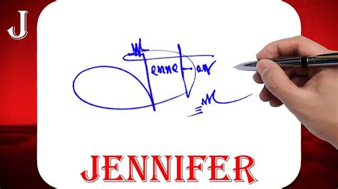 Jennifer Name Signature Style J Signature Style Signature Style Of