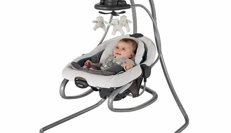 Graco DuetSoothe 6-Speed Removable Swing & Rocker with Music & Sounds
