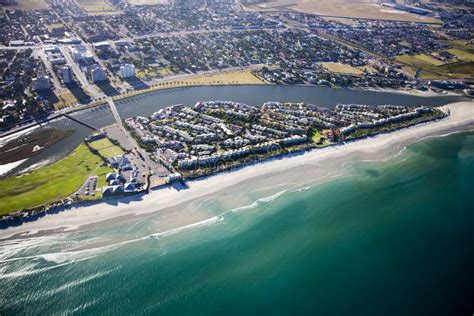 Milnerton Beach And Lagoon Aerial Stock Image Image Of View Cape