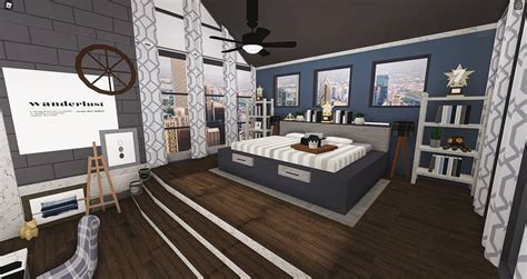 a master bedroom in the city bloxburg