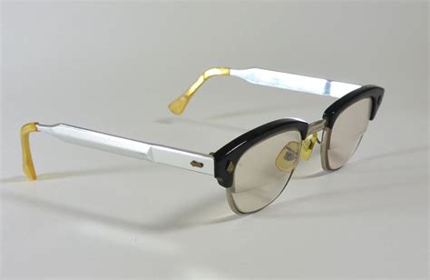 true vintage 1950s american optical eyeglasses browline malcolm x malcom x horn rimmed g man