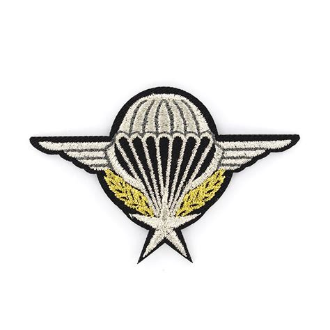 ♥ Army Embroidered Iron On Patch Parachutist ♥ Ma Petite Mercerie