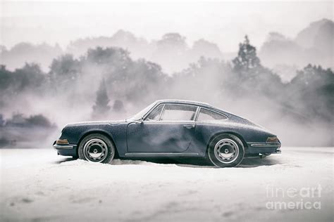 Porsche 911 Model In The Snow Photograph By Simon Bradfield Pixels