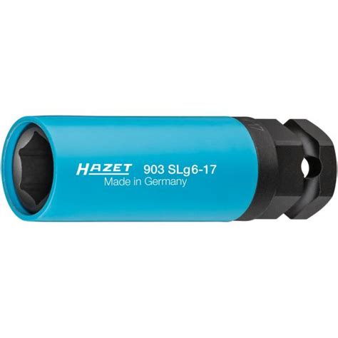 HAZET 903SLG6 19 Impact Socket 6 Point Long Square 1 2 With Traction