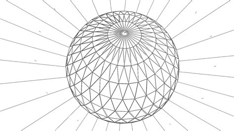 3d Model Geodesic Dome Like Structure With Triangulated Structure Vr