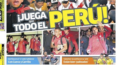 Edición Impresa ¡juega Todo El Perú Noticias Depor PerÚ
