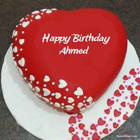 Happy Birthday Ahmed Images Of Cakes Cards Wishes