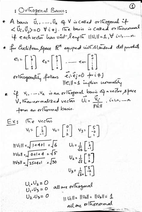 SOLUTION: Orthogonal basis using the gram schrmidt process - Studypool