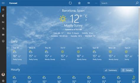 6 Apps For Windows 10 To Check The Weather Forecast