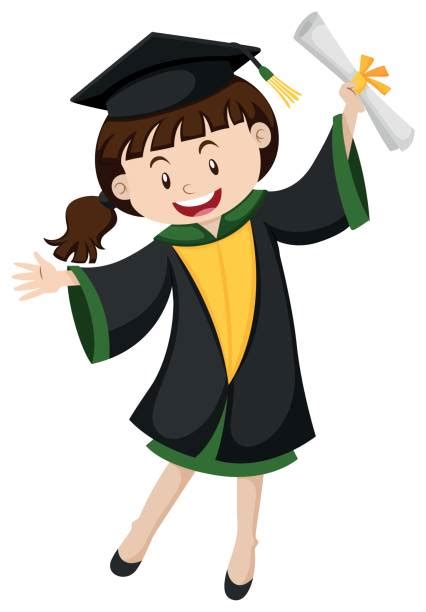 White Graduation Cap Pictures Illustrations Royalty Free Vector