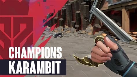 Champions Karambit Skin Showcase Valorant Champion Skin Collection Youtube