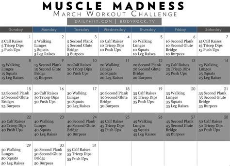 March Workout Challenge Martial Arts Workout