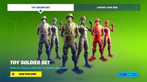 Fortnite New Item Shop Toy Soldier Are Back Youtube