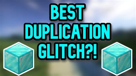 The Best Duplication Glitch Yet Minecraft Duplication Glitch