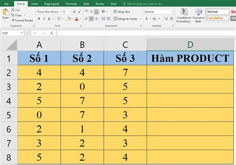 cách dùng hàm PRODUCT trong Excel ít người biết Fptshop vn