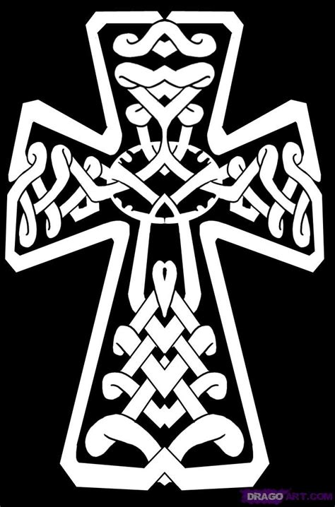Download 838 cross drawing free vectors. How to Draw a Celtic Cross, Step by Step, Tattoos, Pop Culture, FREE Online Drawing Tutorial ...