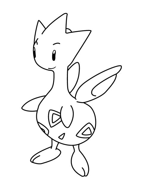 Togetic Coloring Page Coloring Pages