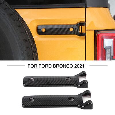 Carbon Fiber Rear Door Tailgate Hinge Cover Trim Accessories For Ford