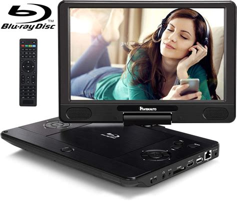 Naviskauto 12 Inch Portable Blu Ray Dvd Player With Rechargeable