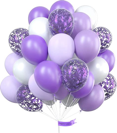 Partywoo Purple Balloons 70 Pcs Party Balloons Dark