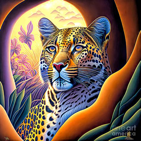 Majestic Jaguar Digital Art By Elisabeth Lucas Fine Art America