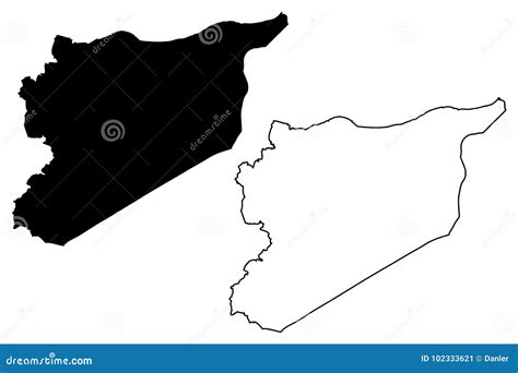 Vector Del Mapa De Siria Ilustraci N Del Vector Ilustraci N De Vacaciones