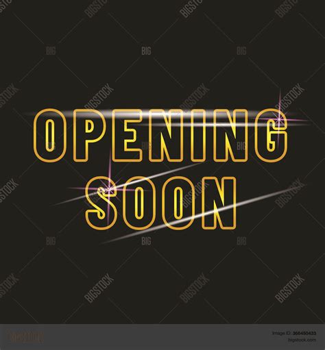 Opening Soon Poster Vector And Photo Free Trial Bigstock