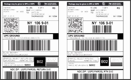 The merchant must purchase the labels through their. 7 Ups Shipping Label Template Word - SampleTemplatess ...