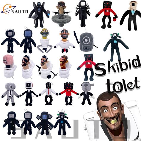 Big Size Skibidi Toilet Plush Toy 100 Filled Cotton Titan Tvman