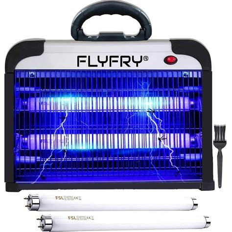 Flyfry Black 20w Indoor Bug Zapper Insect Killer Ultraviolet Lamp