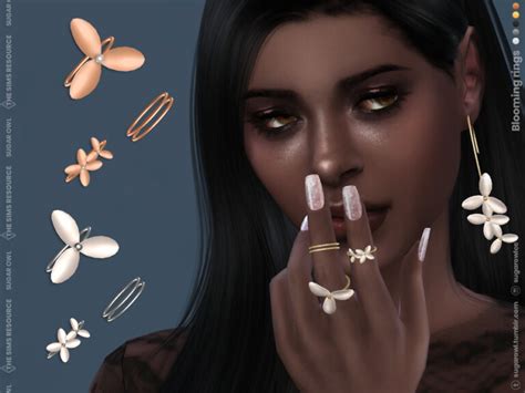 Blooming Rings By Sugar Owl At Tsr Sims 4 Updates