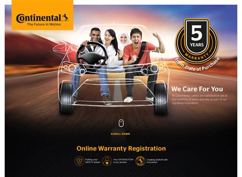 Continental tyres bringing safety to the streets without compromises in driving comfort and pleasure. 5 Years Warranty | Continental Tyre Malaysia