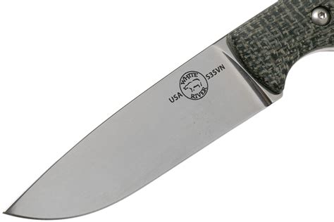 white river knives hunter black burlap micarta hunting knife owen baker jr design