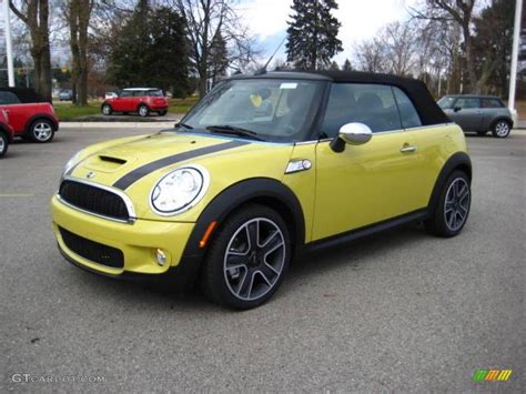 2010 Interchange Yellow Mini Cooper S Convertible 21999413 Photo 8