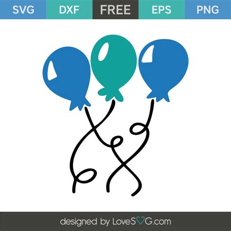 Birthday Balloons - Lovesvg.com