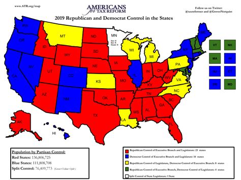 Republican And Democratic State Map Map