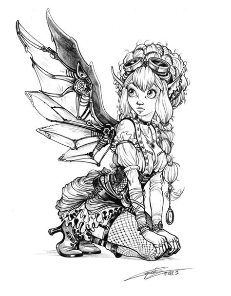Green fairy steampunk cufflinks is a quick project, but with resin and epoxy curing time, you'll need to plan to work over a couple of days. Illustrations | Steampunk coloring, Fairy coloring, Fairy ...