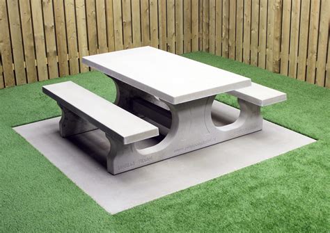Outdoor Concrete Picnic Tables — Madison Art Center Design