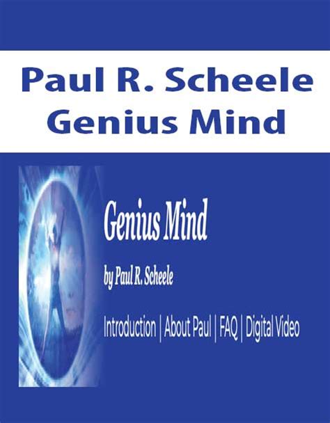 Paul R Scheele â€“ Genius Mind The Course Arena