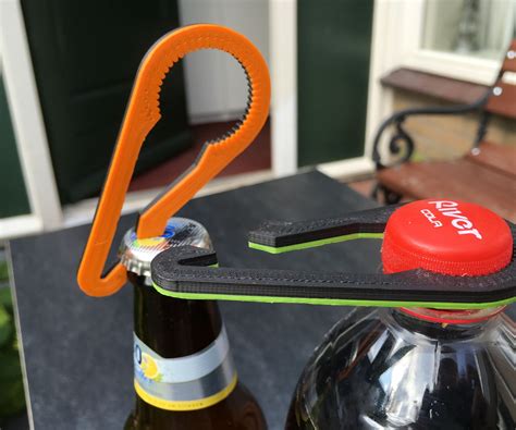 2 In 1 3d Printed Bottle Opener 3 Steps With Pictures Instructables