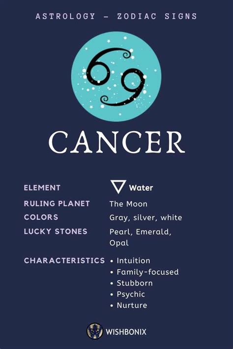 Sun Signs In Astrology And Their Meaning Zodiac Signs Cancer Cancer