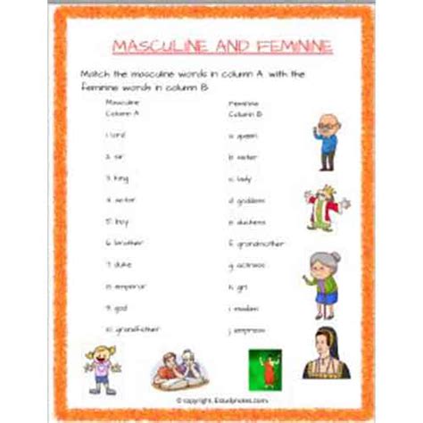 Masculine And Feminine Gender Of Nouns Free Lessons A Vrogue Co