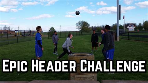 Football Header Challenge Epic Trick Shots Youtube