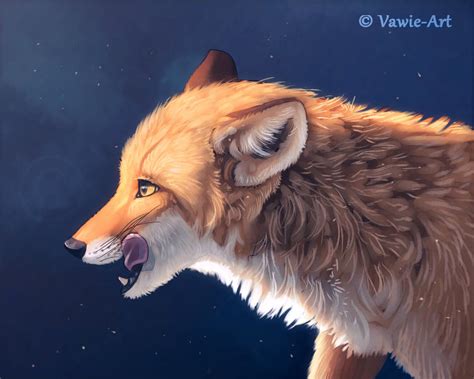 Hungry Fox By Vawie Art On Deviantart