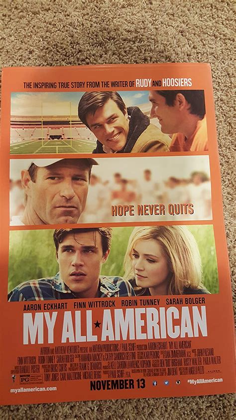 My All American Original Movie Promo Poster 13x19 Aaron
