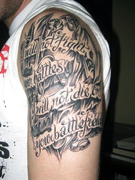 Quote Tattoos For Men Expression Of Words Written In Ink